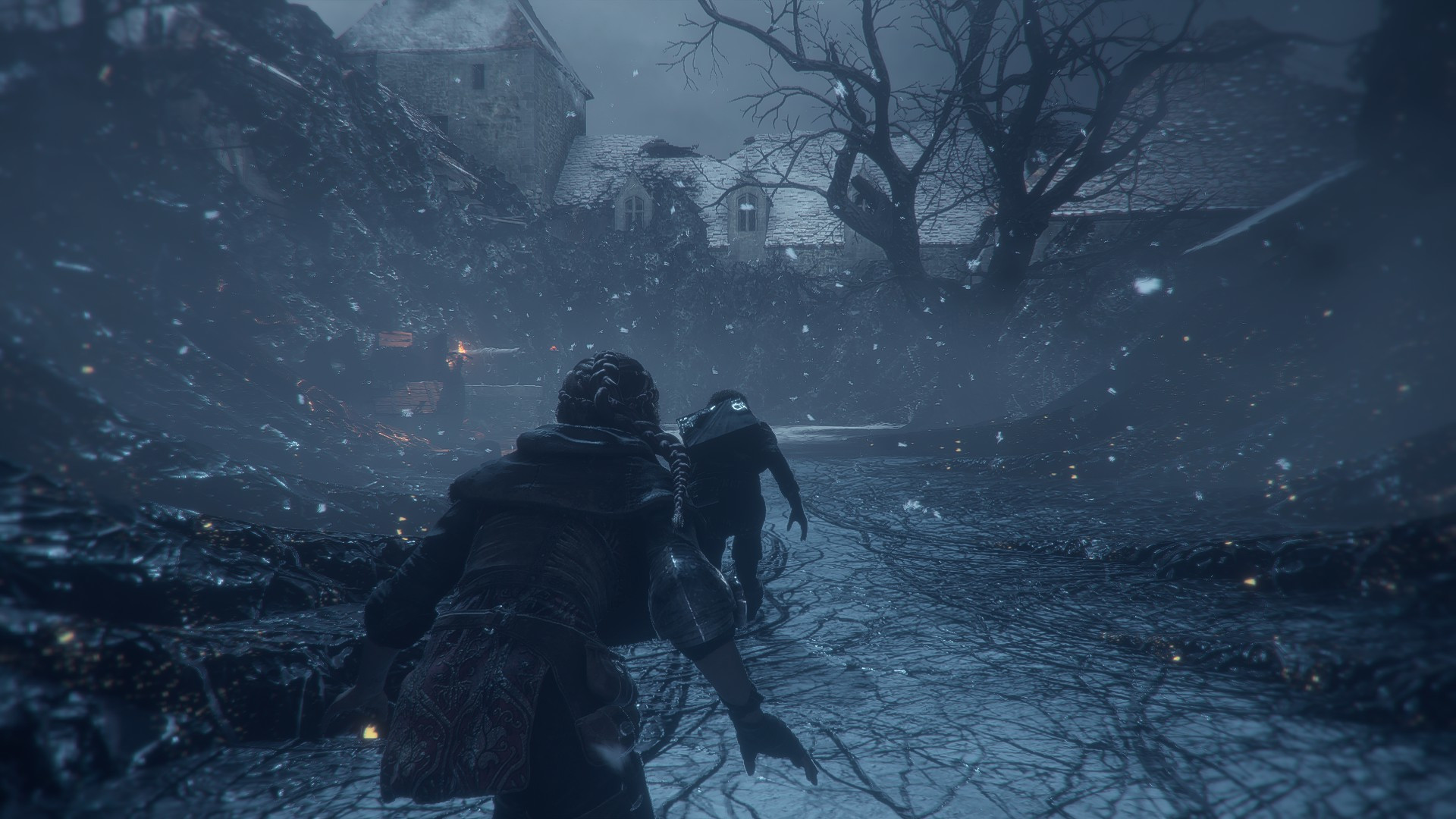 Amicia en pleine infiltration dans A Plague Tale : Innocence
