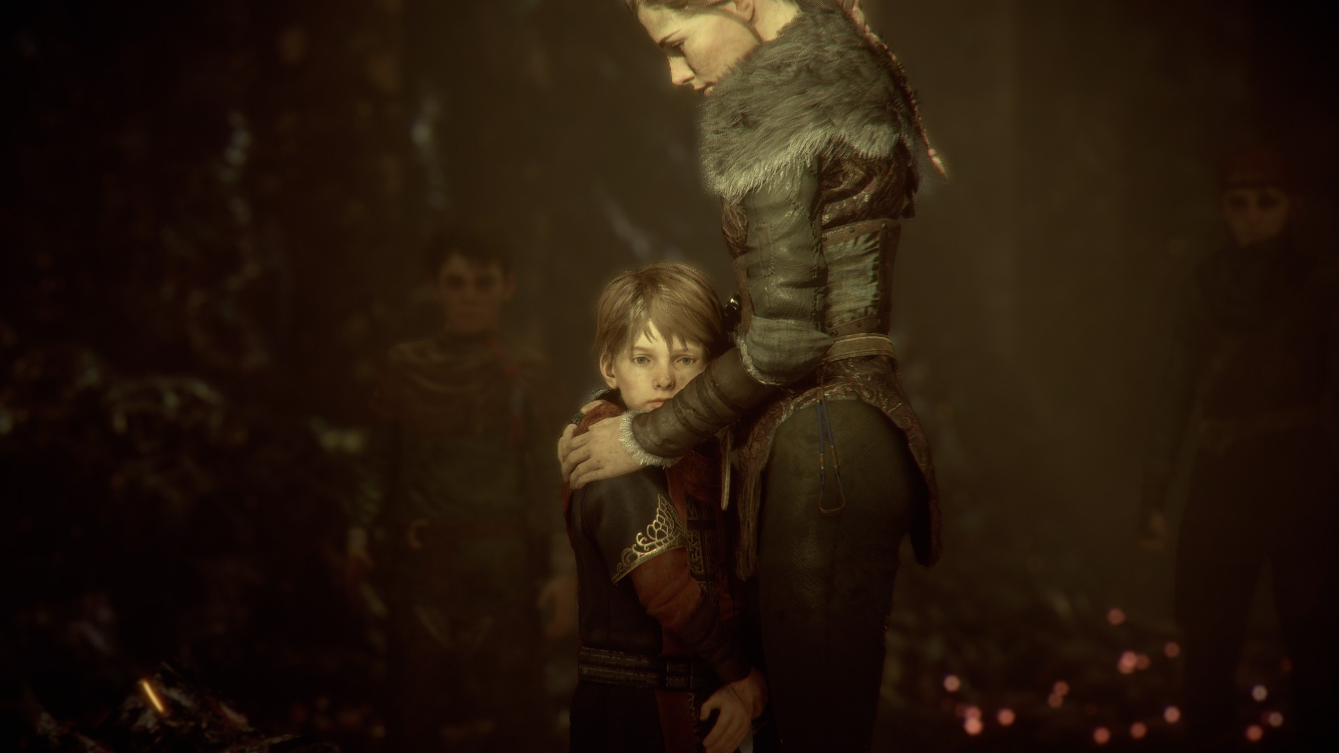 Hugo et Amicia dans A Plague Tale : Innocence