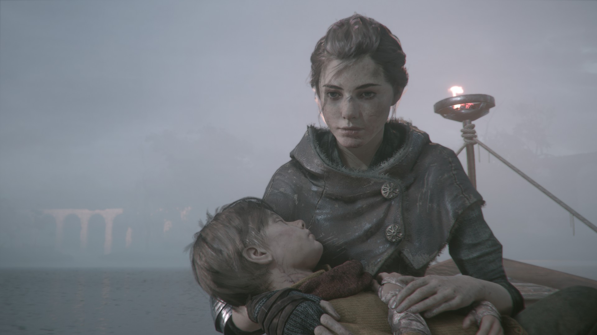 Hugo et Amicia dans A Plague Tale : Innocence