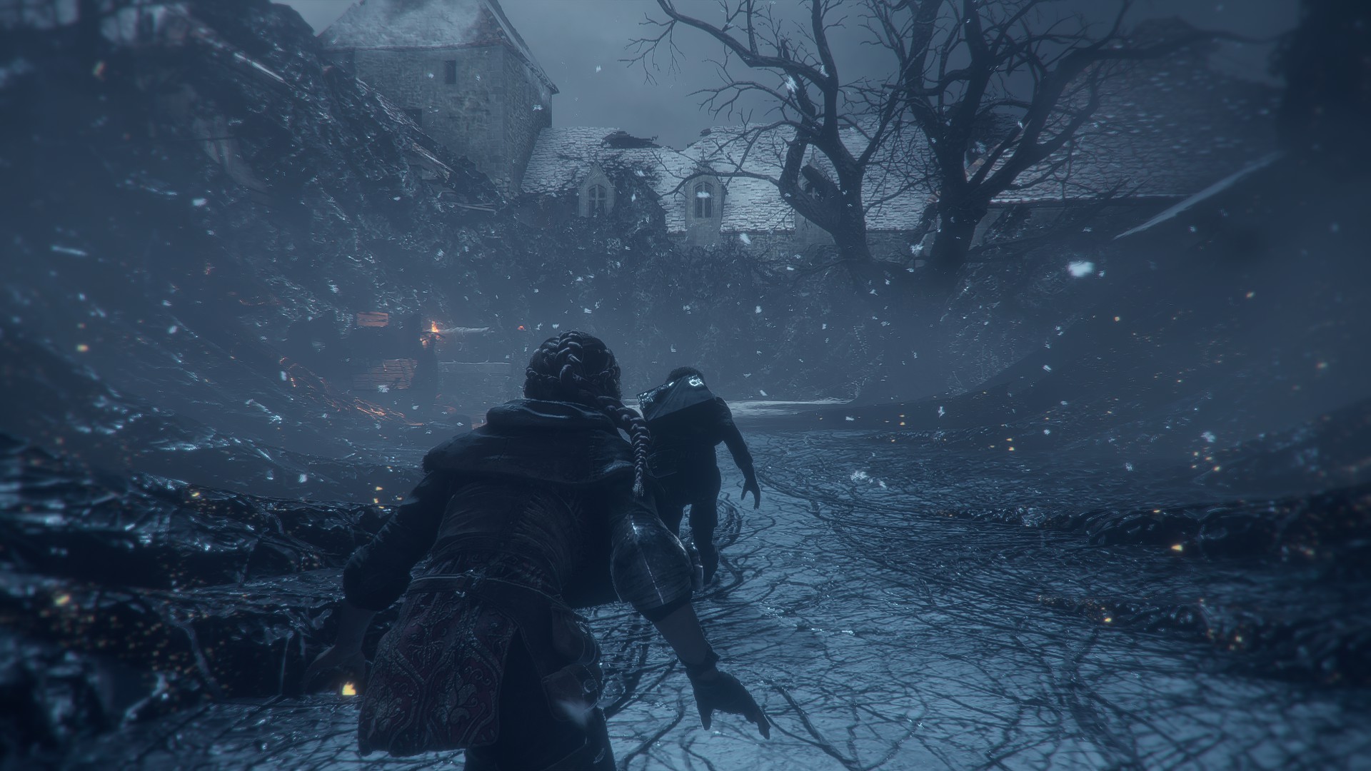 Amicia en pleine infiltration dans A Plague Tale : Innocence