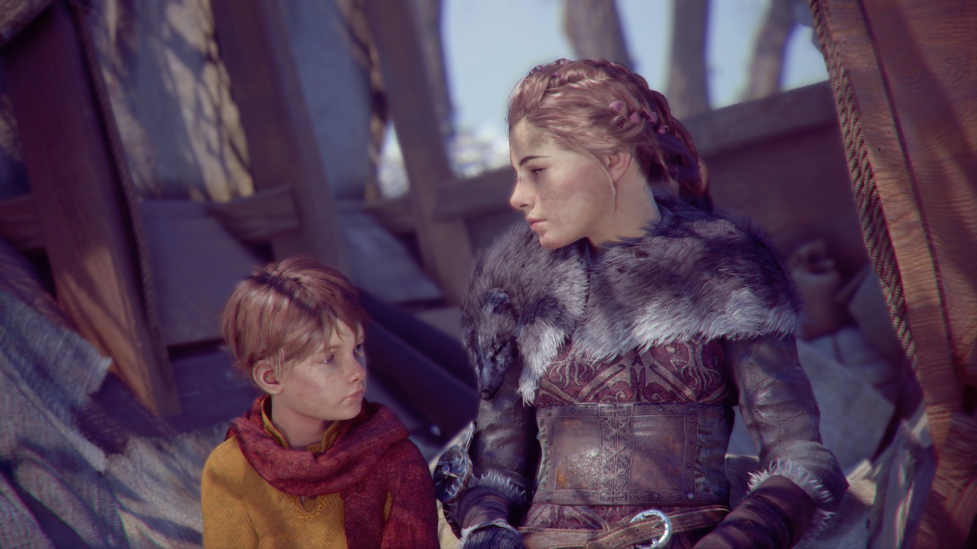 Amicia et Hugo dans A Plague Tale : Innocence