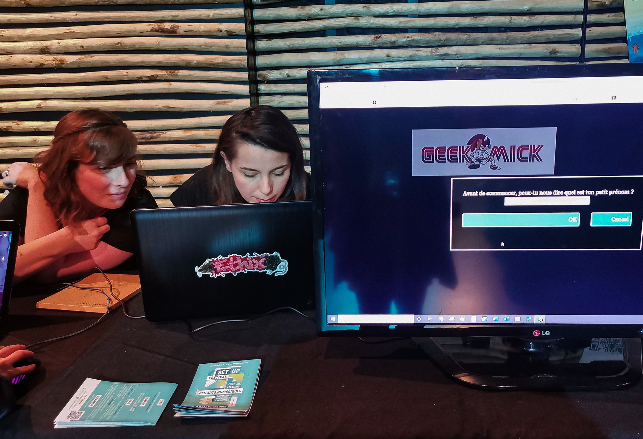 June et Violaine de Geekmick au Setup Festival